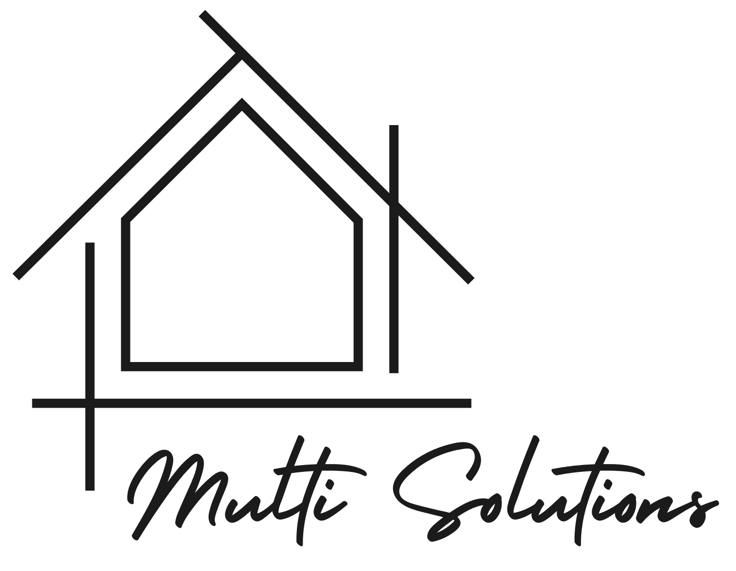 Black and White Minimalist Real Estate Logo